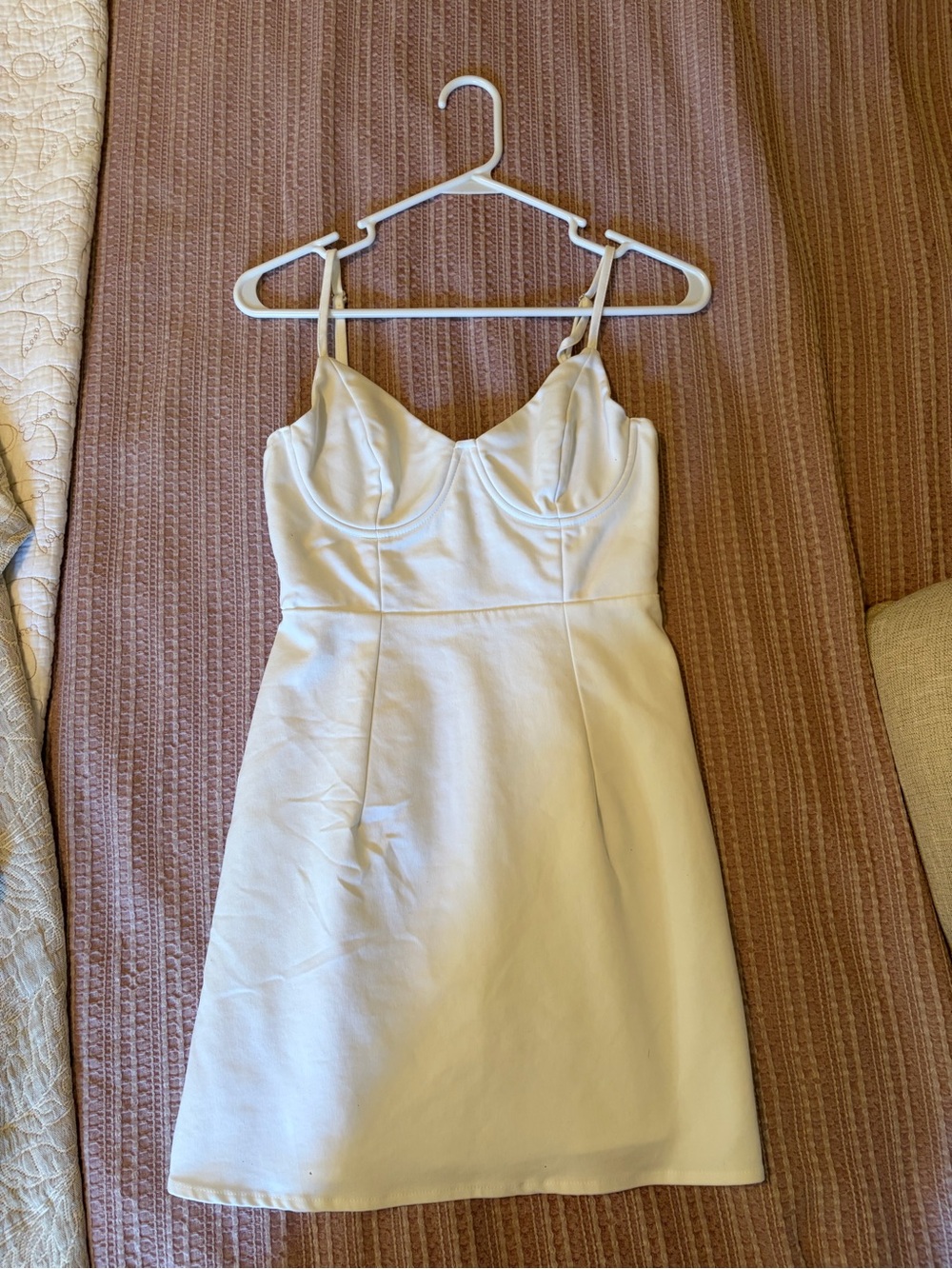 Princess Polly White Bustier Mini Dress